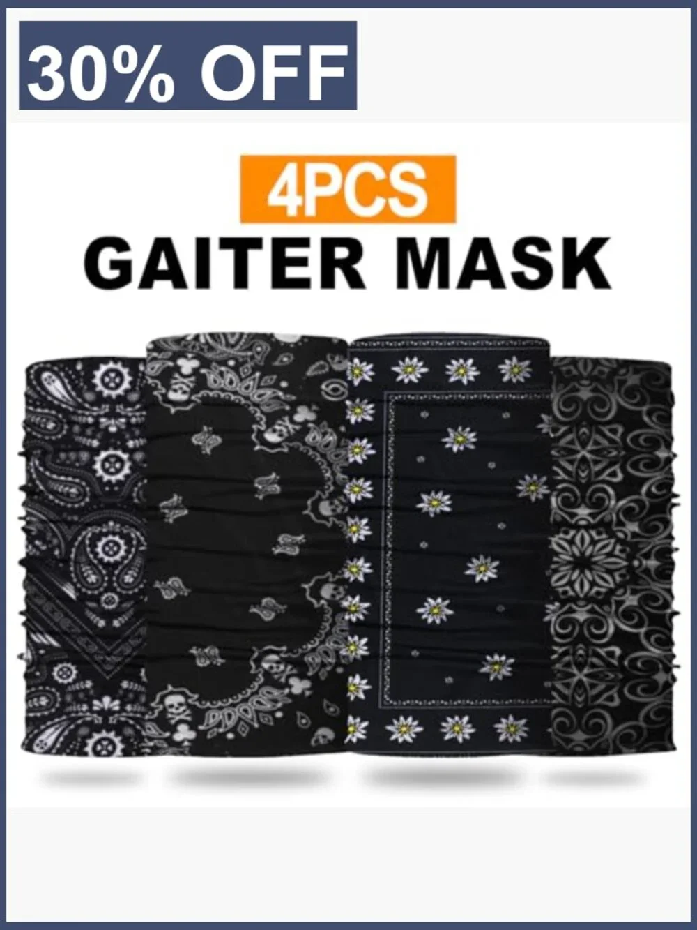Neck Gaiter Face Mask Head Wrap Balaclava Headband Magic Scarf
